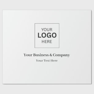 Custom Business Logo Template Wrapping Paper