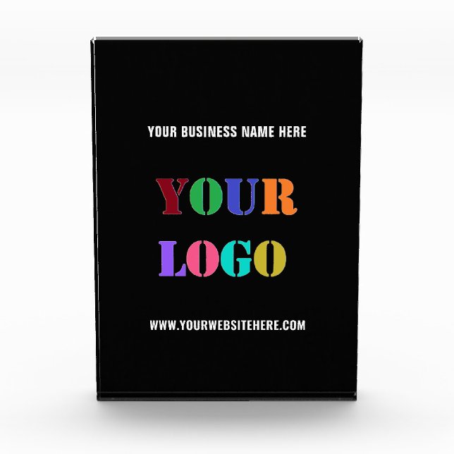 Custom Business Logo Text Acrylic Award Your Color (Front)