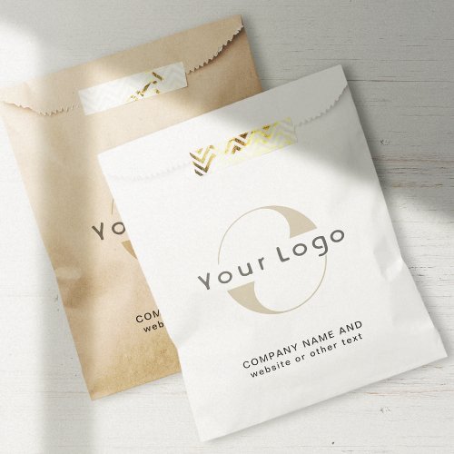Custom Business logo  text Brand Paper bag       