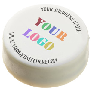 Custom Business Logo Text Chocolate Covered Oreo