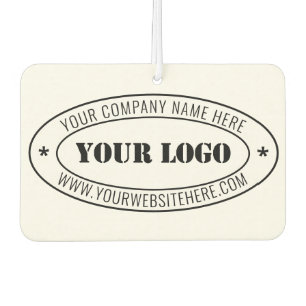 Custom Business Logo Text Company Air Freshener