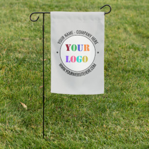 Custom Business Logo Text Company Garden Flag