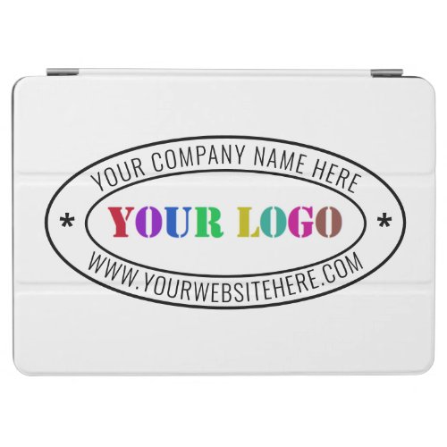 Custom Business Logo Text Company iPad Air Cover