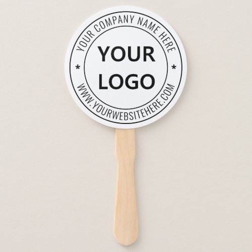 Custom Business Logo Text Company Party Hand Fan