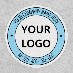 Custom Business Logo Text Company Patch Example