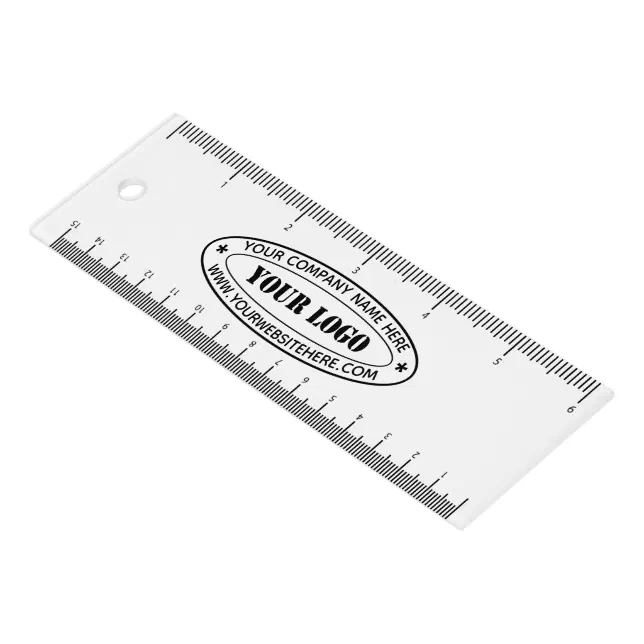 Business Source Ruler Custom Business Logo Text Company Ruler Template | Zazzle