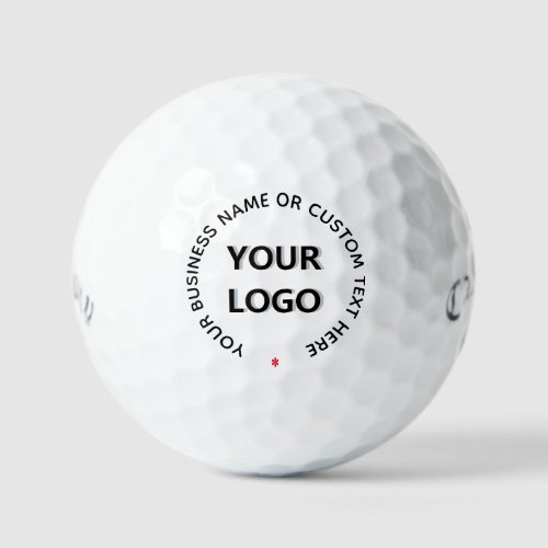 Custom Business Logo Text Company Stamp Golf Balls