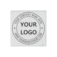 Custom Business Logo Text Company Stone Magnet at Zazzle