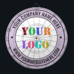 Custom Business Logo Text Dart Board - Your Colors<br><div class="desc">Custom Colors and Fonts - Design Your Own Dartboards with Simple Personalized Your Company Logo and Name Website or Custom Text Professional Design Branded Promotional Business Dart Board / Corporate Gifts - Add Your Logo - Image or Photo - QR Code / Name - Company / Website or Phone ,...</div>