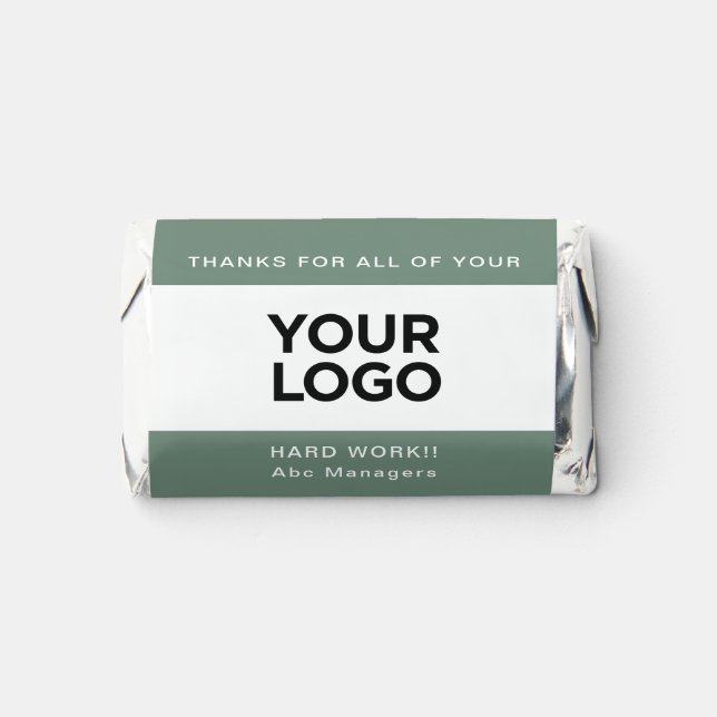 Custom Business Logo Text Employee Appreciation Hershey's Miniatures (Front)