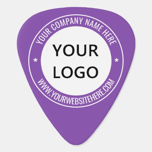 Custom Business Logo Text Guitar Pick _ Your Color