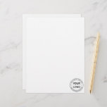 Custom Business Logo Text Info Company Letterhead<br><div class="desc">Custom Fonts and Colors - Letterhead with Your Business Logo Company Personalized Text Info Promotional Professional Stamp Design Letter head - Add Your Logo - Image or QR Code - Photo / Name - Company / Website - Information / More - Resize and move or remove and add elements /...</div>