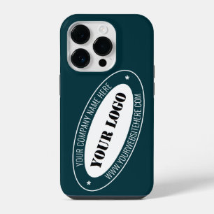 Custom Business Logo Text Info Your Colors iPhone 14 Pro Case