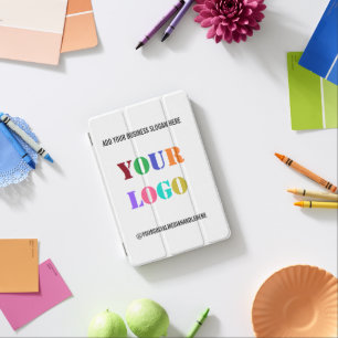 Custom Business Logo Text iPad Air Cover Template