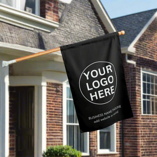 Custom Business Logo & Text l Promotional  House Flag (Creator Uploaded)