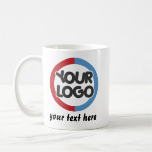 Custom Business Logo Text Mug for Businesses  Gift