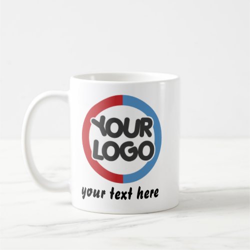 Custom Business Logo Text Mug for Businesses  Gift