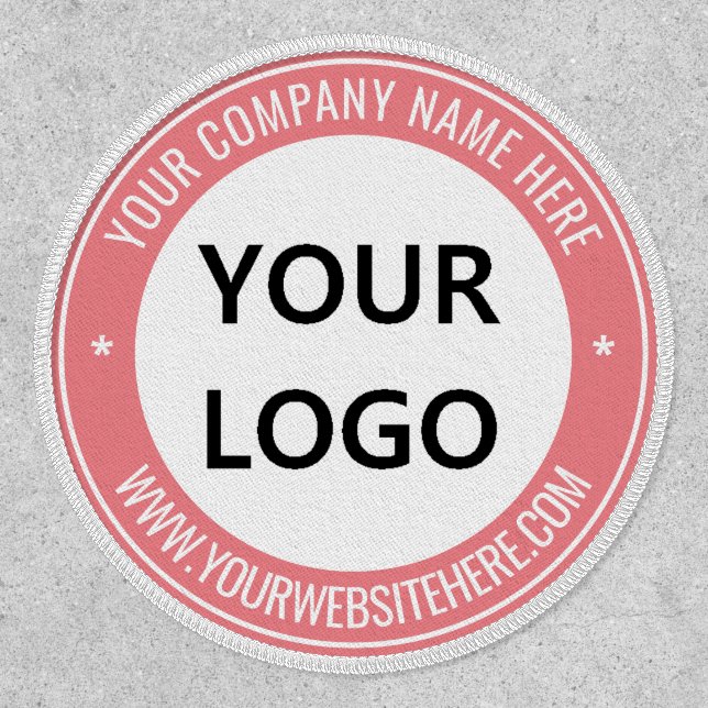 Custom Business Logo Text Patch Choose Colors (Front)