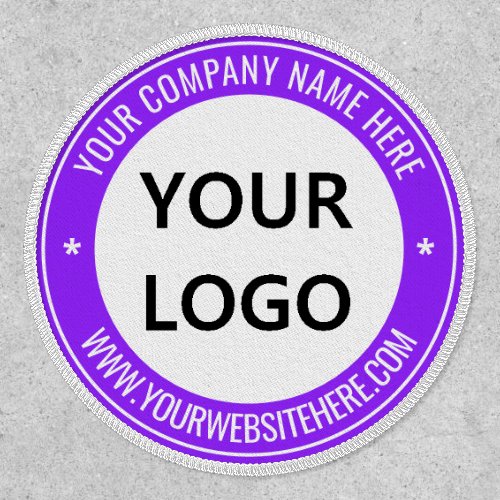 Custom Business Logo Text Patch _ Choose Colors