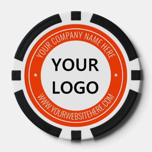 Custom Business Logo Text Poker Chips Choose Color