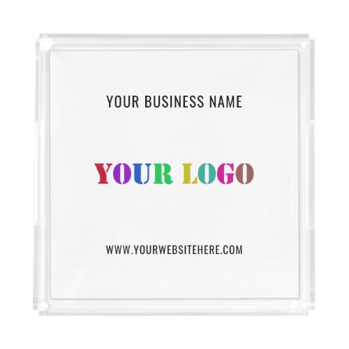 Custom Business Logo Text Promotional Acrylic Tray