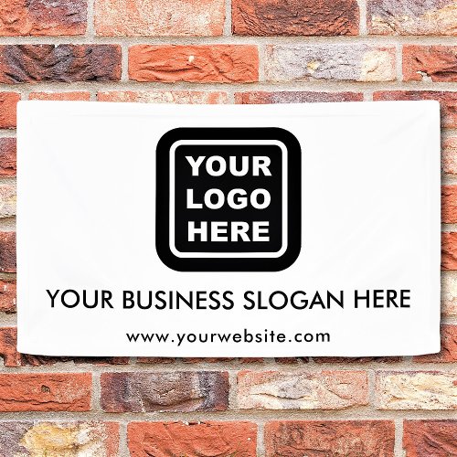 Custom Business Logo Text Promotional Banner