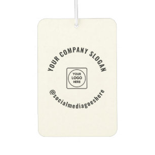 Custom Business Logo Text Promotional Branding Air Freshener