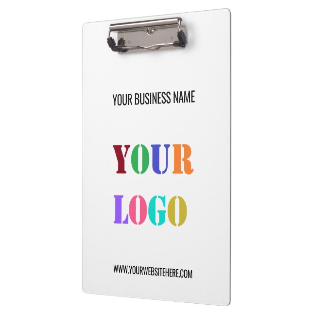 Custom Business Logo Text Promotional Clipboard (Left)