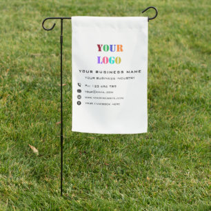 Custom Business Logo Text Promotional Garden Flag