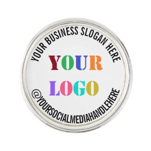 Custom Business Logo Text Promotional Lapel Pin