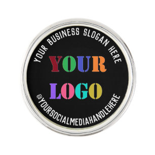 Custom Business Logo Text Promotional Lapel Pin