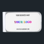 Custom Business Logo Text Promotional Money Clip<br><div class="desc">Custom Colors and Fonts - Personalized Money Clips with Your Company Logo Name Website or Custom Text Promotional Business or Personal Modern Money Clip Gift - Add Your Logo - Image or QR Code - Photo / Name - Company / Website or E-mail or Phone - Contact Information / Address...</div>