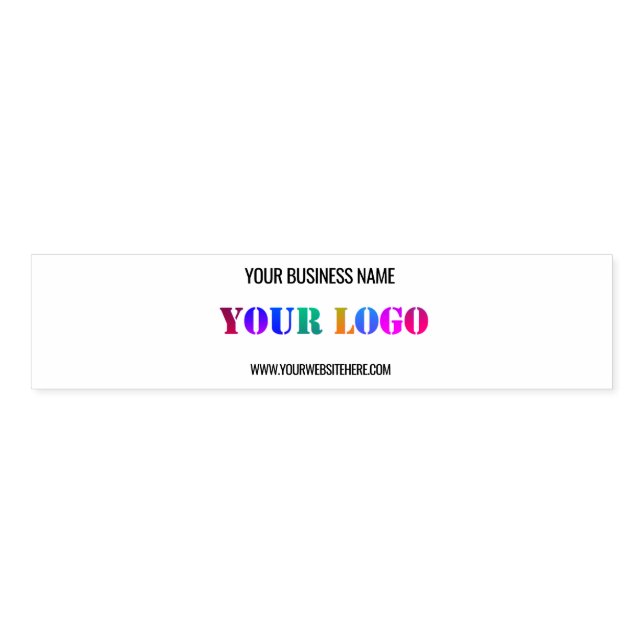 Custom Business Logo Text Promotional Napkin Bands (Unfolded)