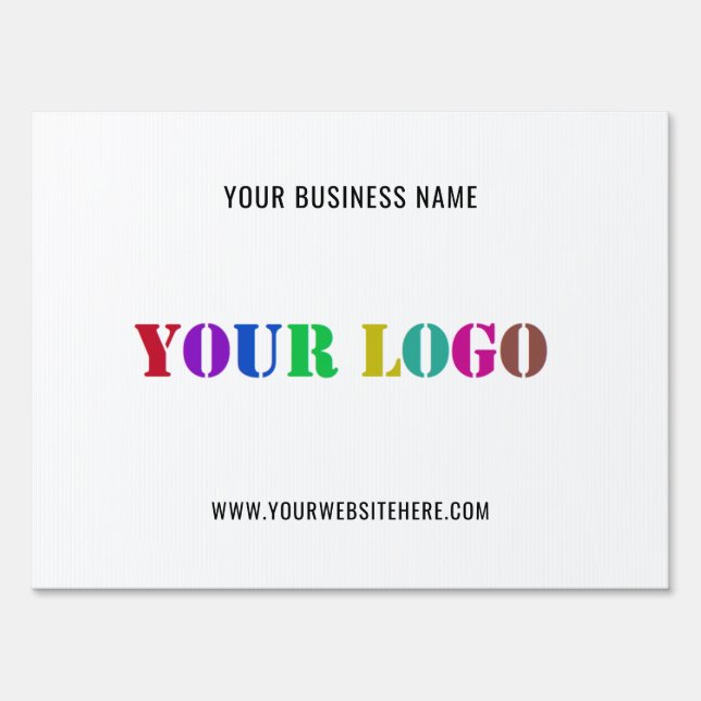 Custom Business Logo Text Promotional Outdoor Sign (Front)