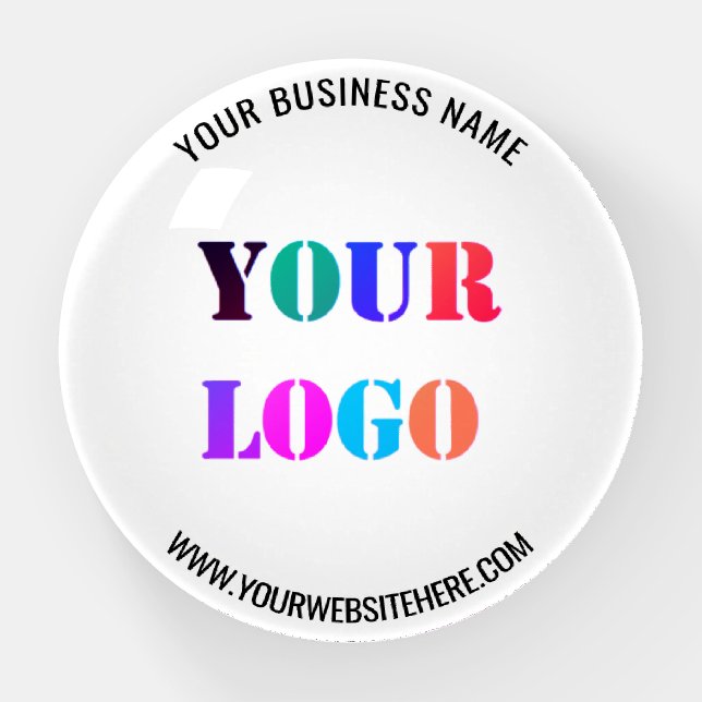 Custom Business Logo Text Promotional Paperweight (Front)