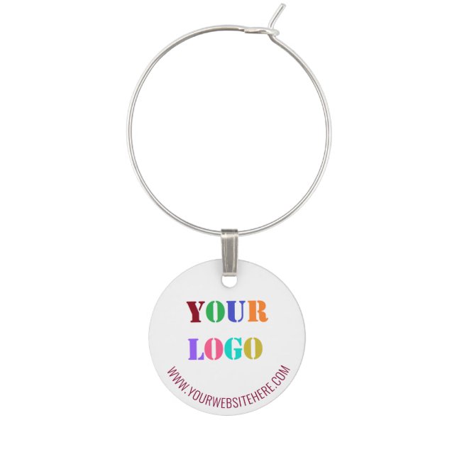 Custom Business Logo Text Promotional Wine Charm (First Charm)