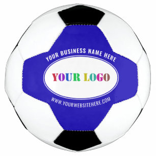 Custom Business Logo Text Soccer Ball Choose Color
