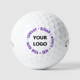 Custom Business Logo Text Stamp Golf Balls Teample