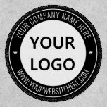 Custom Business Logo Text Stamp Patch Your Colors at Zazzle
