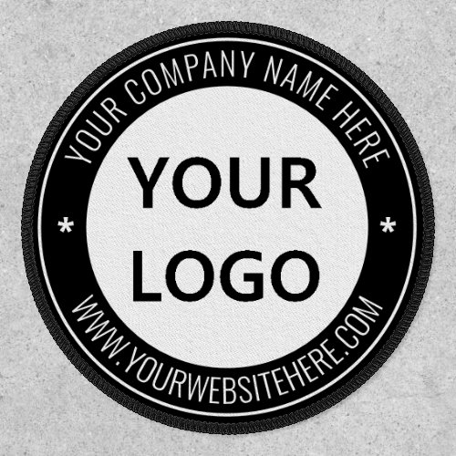 Custom Business Logo Text Stamp Patch Your Colors