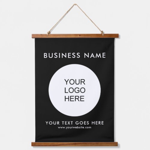 Custom Business Logo Text Template Promotional Hanging Tapestry