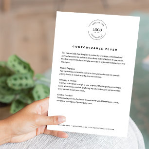 Custom Business logo text website simple Flyer