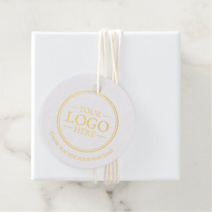 Custom Business Logo Thank You Foil Favor Tags