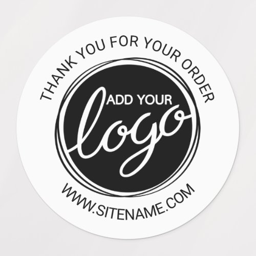 Custom Business Logo Thank You Labels