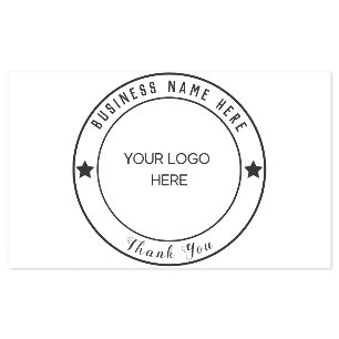 Custom Business, logo, thank you Stamps