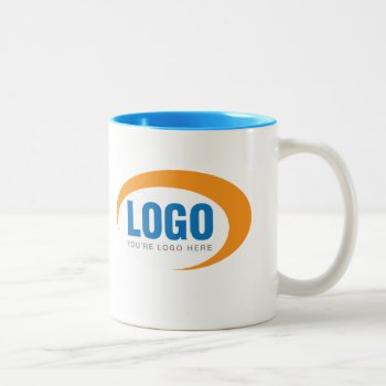 Custom Business Logo Two Tone Mug by businessessentials at Zazzle