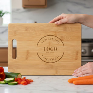 Custom Business logo Unique Client gift  Engraved Cutting Board