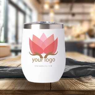 Custom Business Logo Upload ID621 Thermal Wine Tumbler
