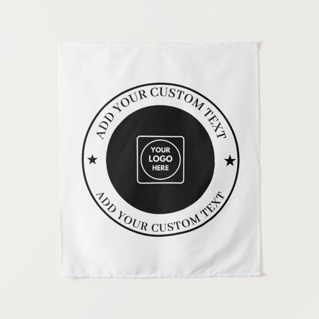 Custom Business Logo Upload Promotional Display Tapestry (Front)