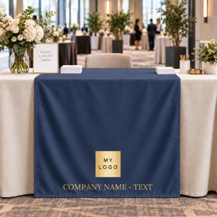 Custom Business Logo Vendor Table Runner Display  Tapestry